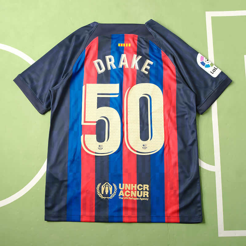 FC Barcelone Maillot Domicile Drake X Barca 2022/2023 Fan Version