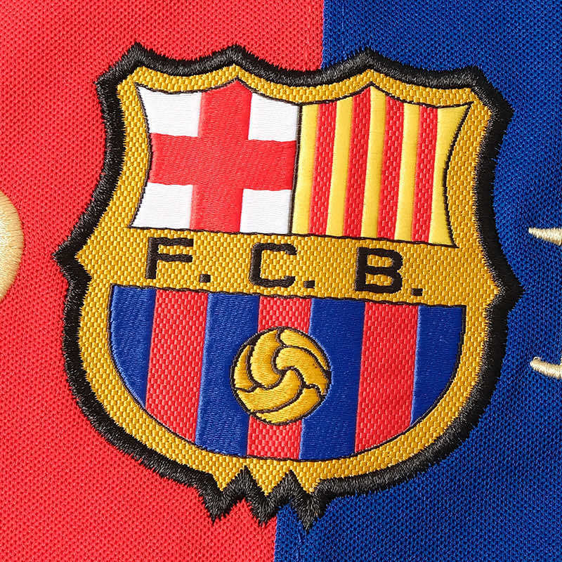 FC Barcelone Maillot Domicile 1899-1999 Retro Longue Manche