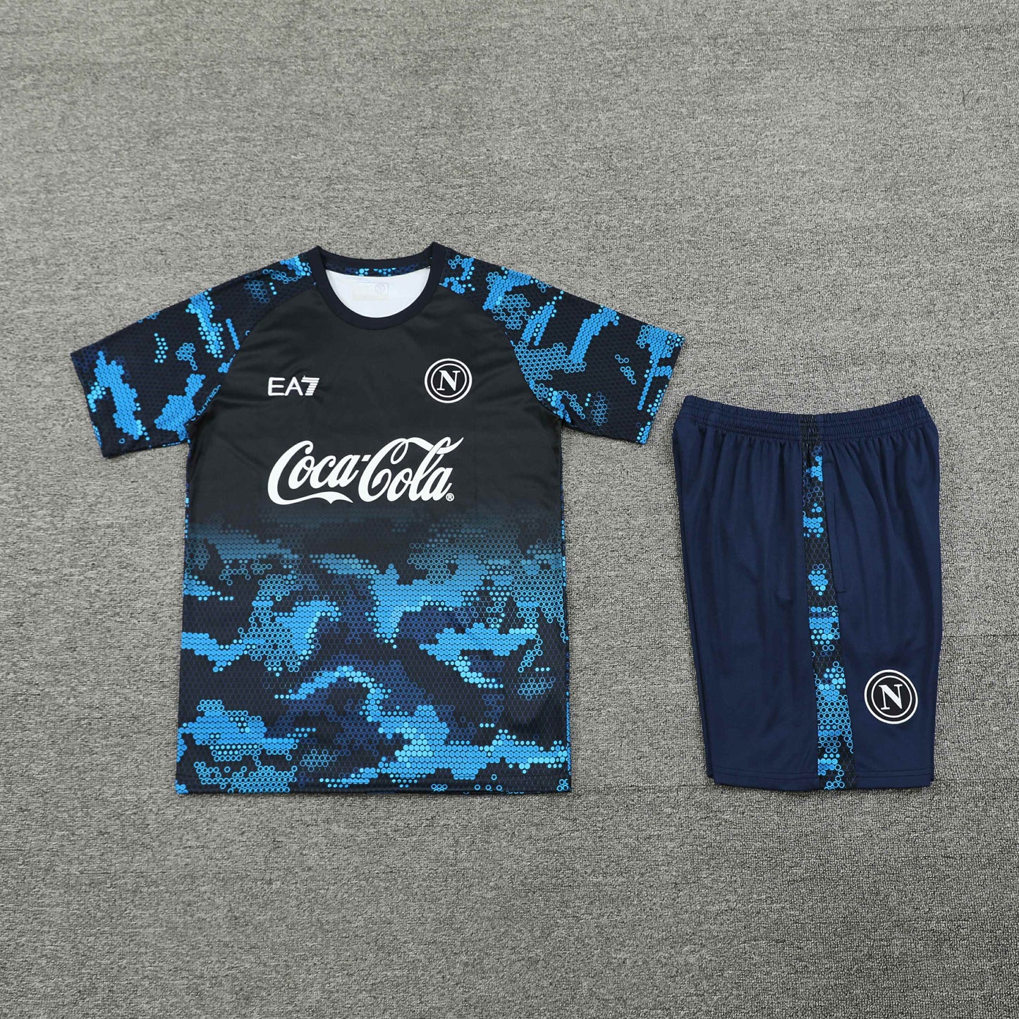 S.S.C Napoli Ensemble D'Entrainement Short Maillot 2024/2025