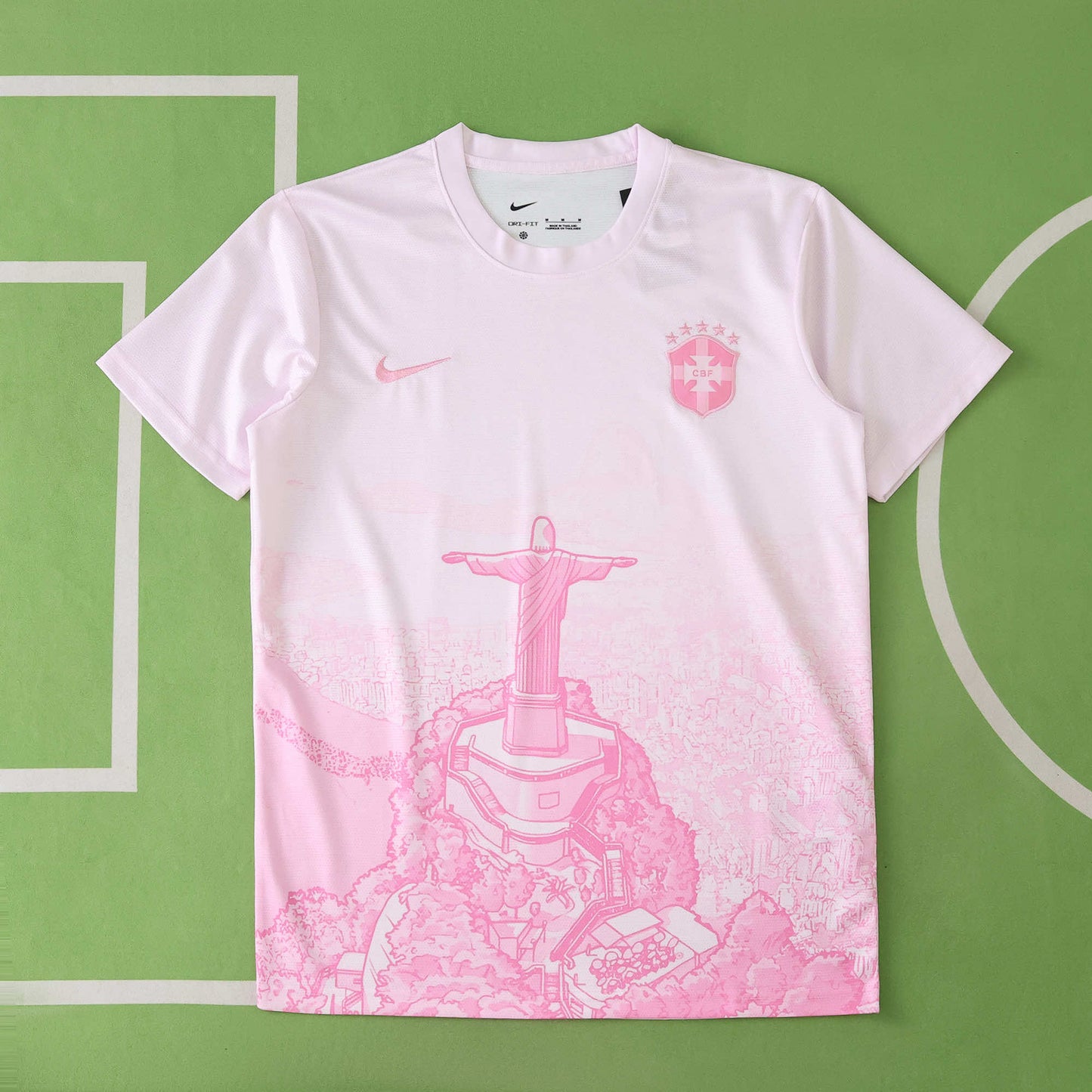 Brésil Maillot Cristo Rosa Edition Fan Version