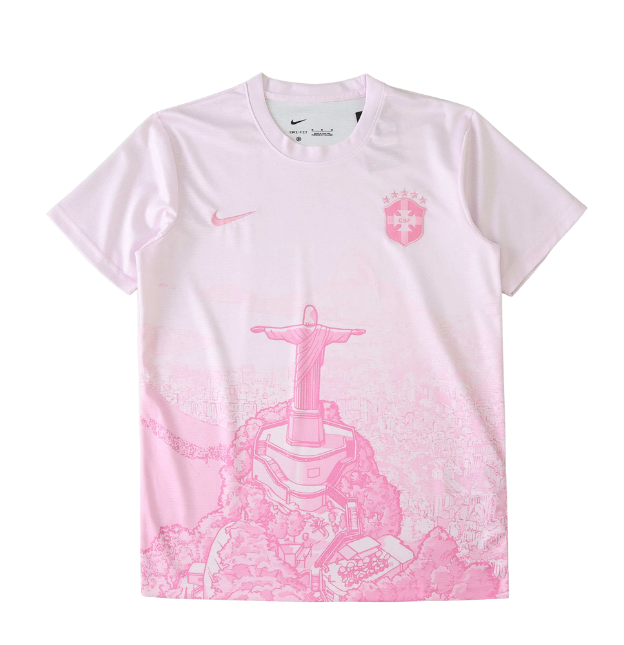 Brésil Maillot Cristo Rosa Edition Fan Version