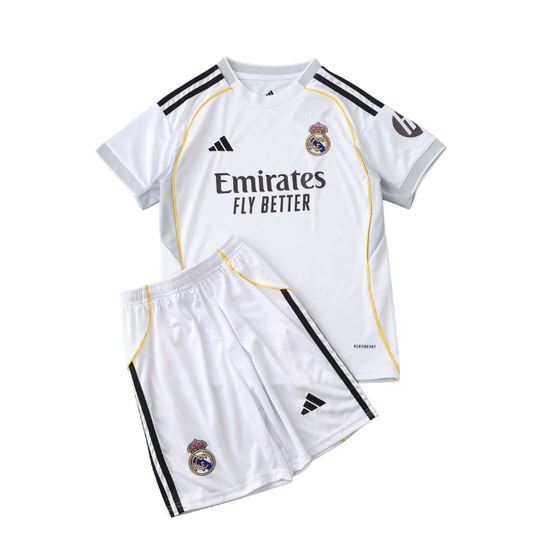 Real Madrid Kids Home Kit 2025/2026