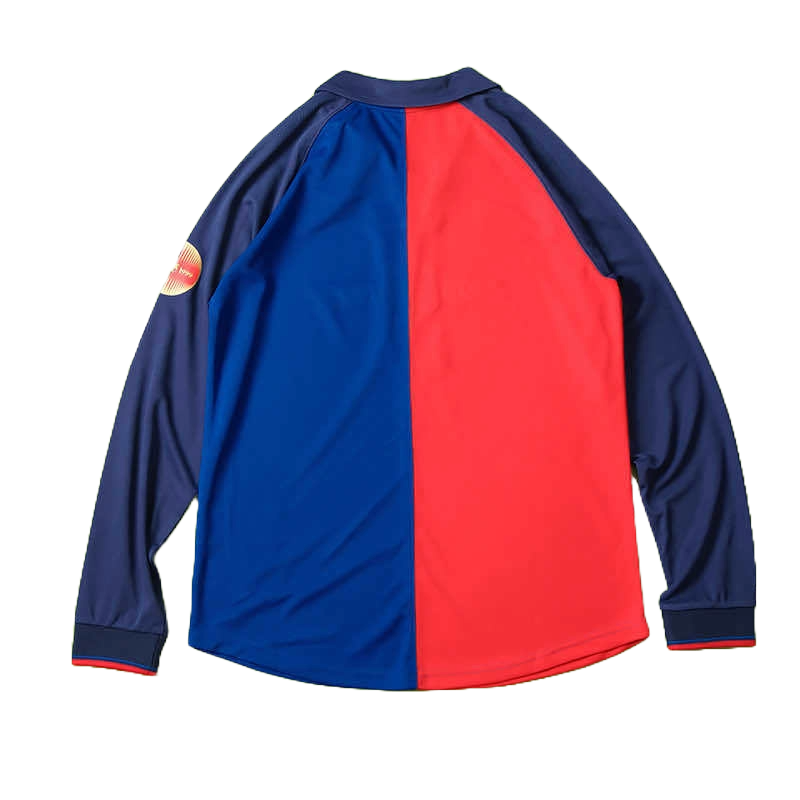 FC Barcelone Maillot Domicile 1899-1999 Retro Longue Manche