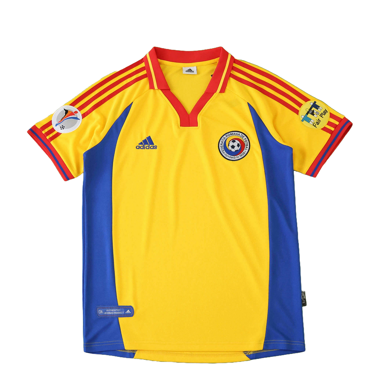 Roumanie Maillot Domicile 2000 Retro Fan Version