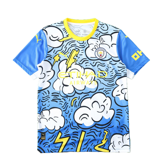 Manchester City Jersey Sky Thunder Edition Fan Version