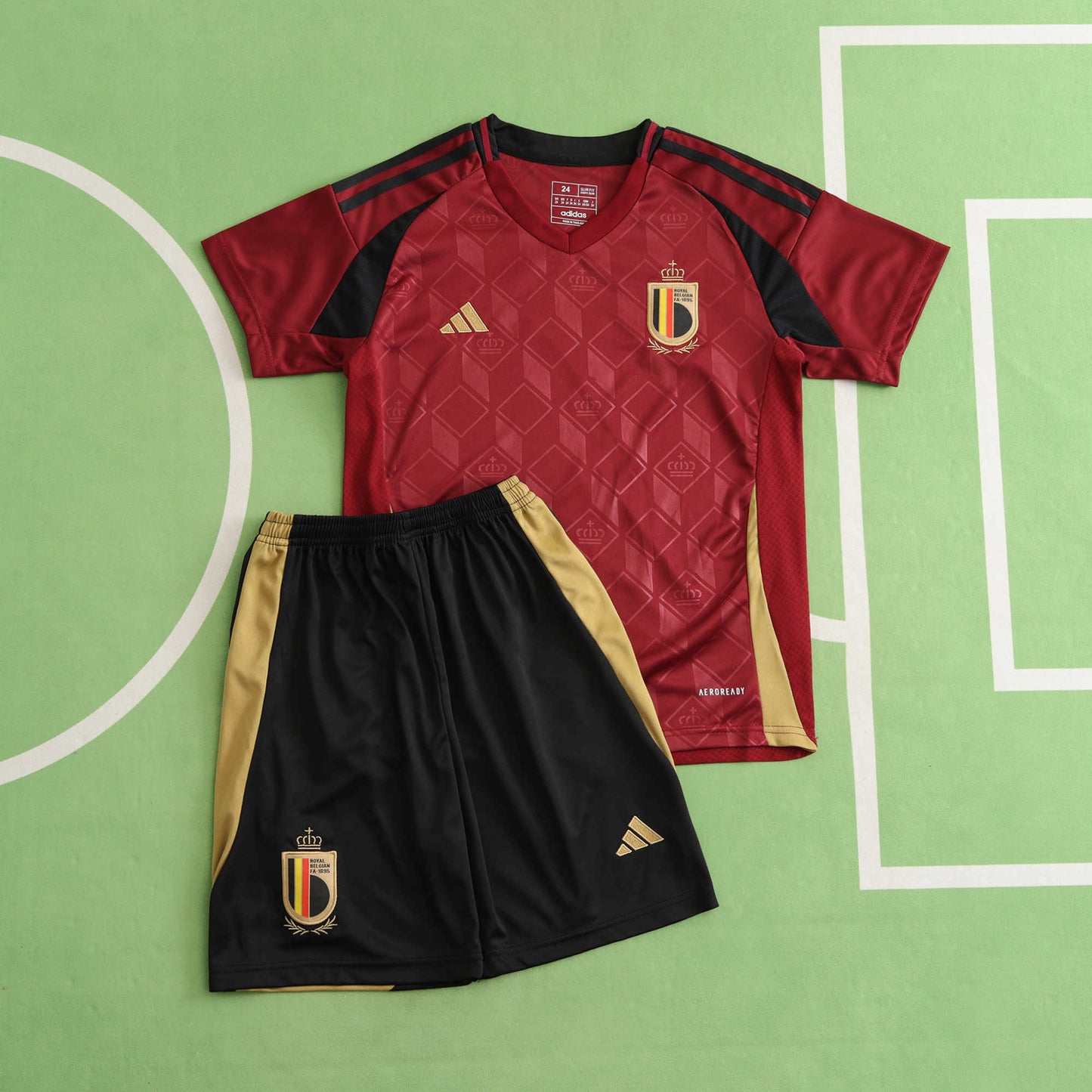 Belgique Ensemble Domicile D'Enfant UEFA 2024