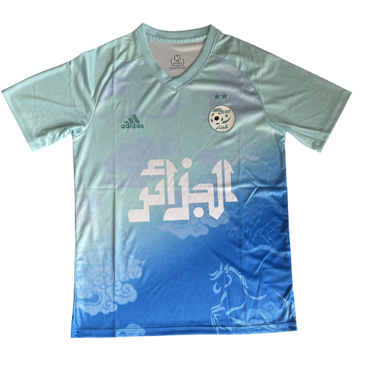 Algeria Azure Sky Jersey Fan Version Edition