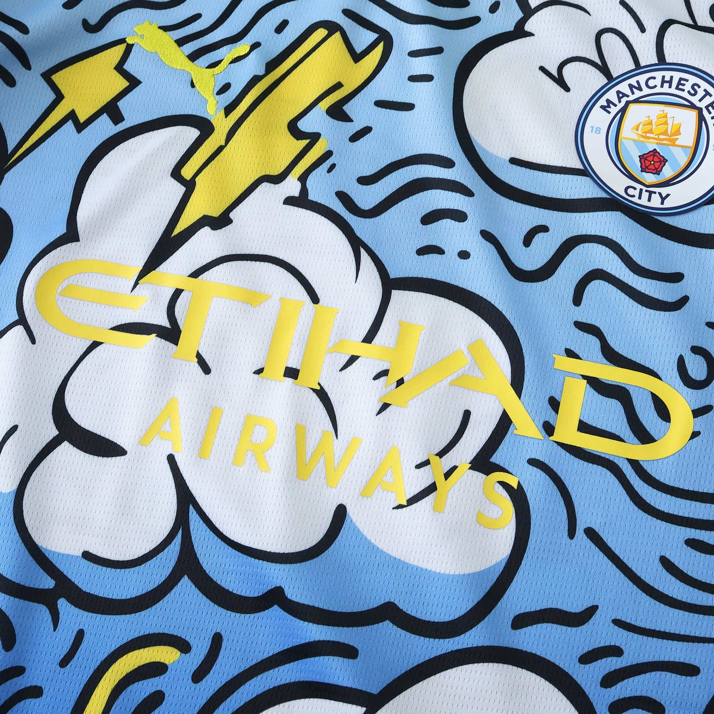 Manchester City Maillot Sky Thunder Edition Fan Version