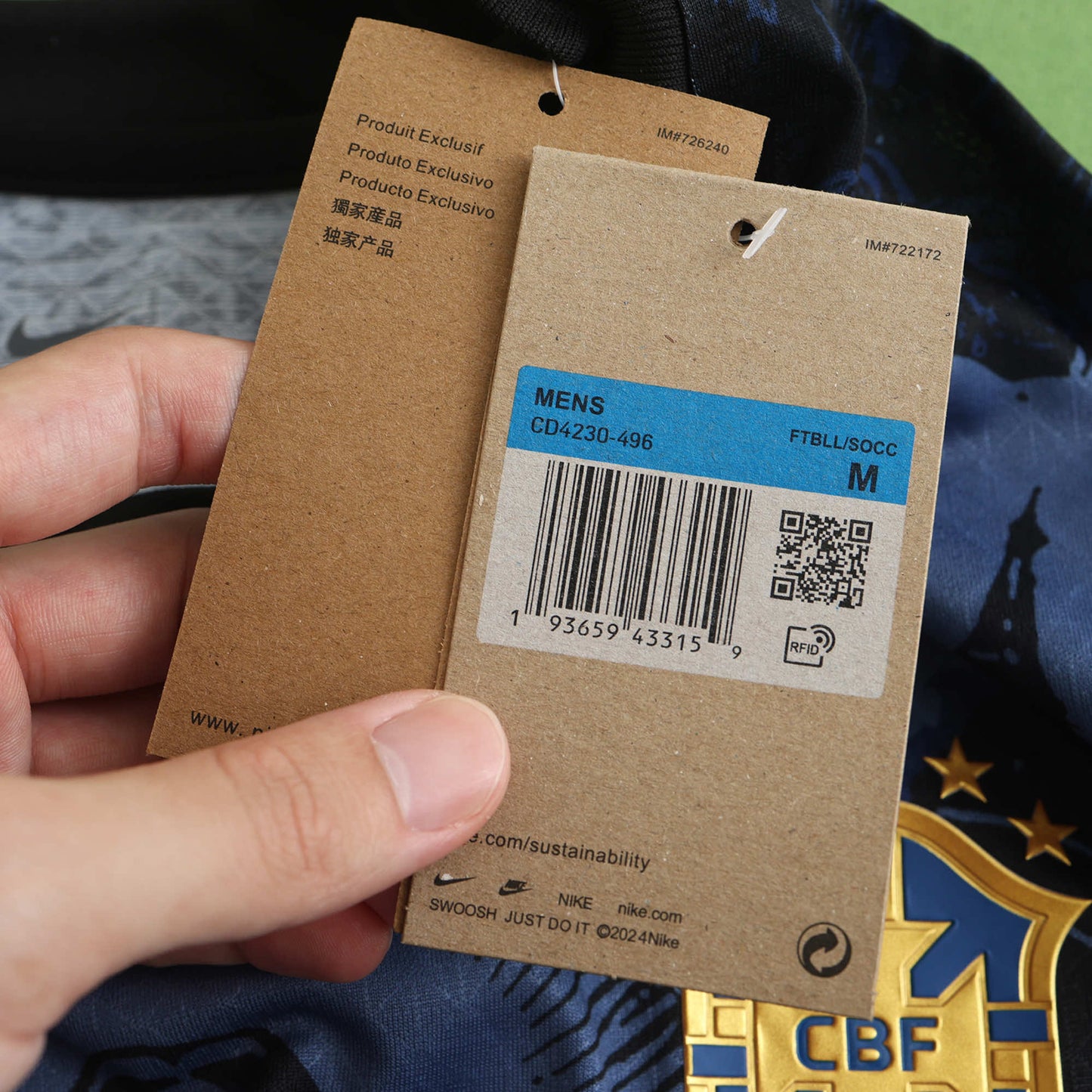 Brésil Maillot Fé Imortal Edition Version Player