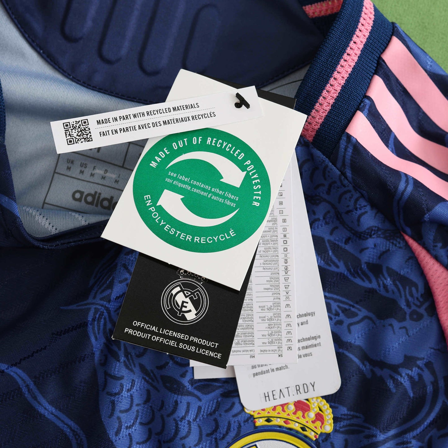 Real Madrid Maillot El Dragón Blanco Azu Edition Player Version