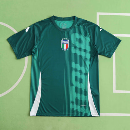 Italie Maillot Pre-Match Domicile Vert Sombre