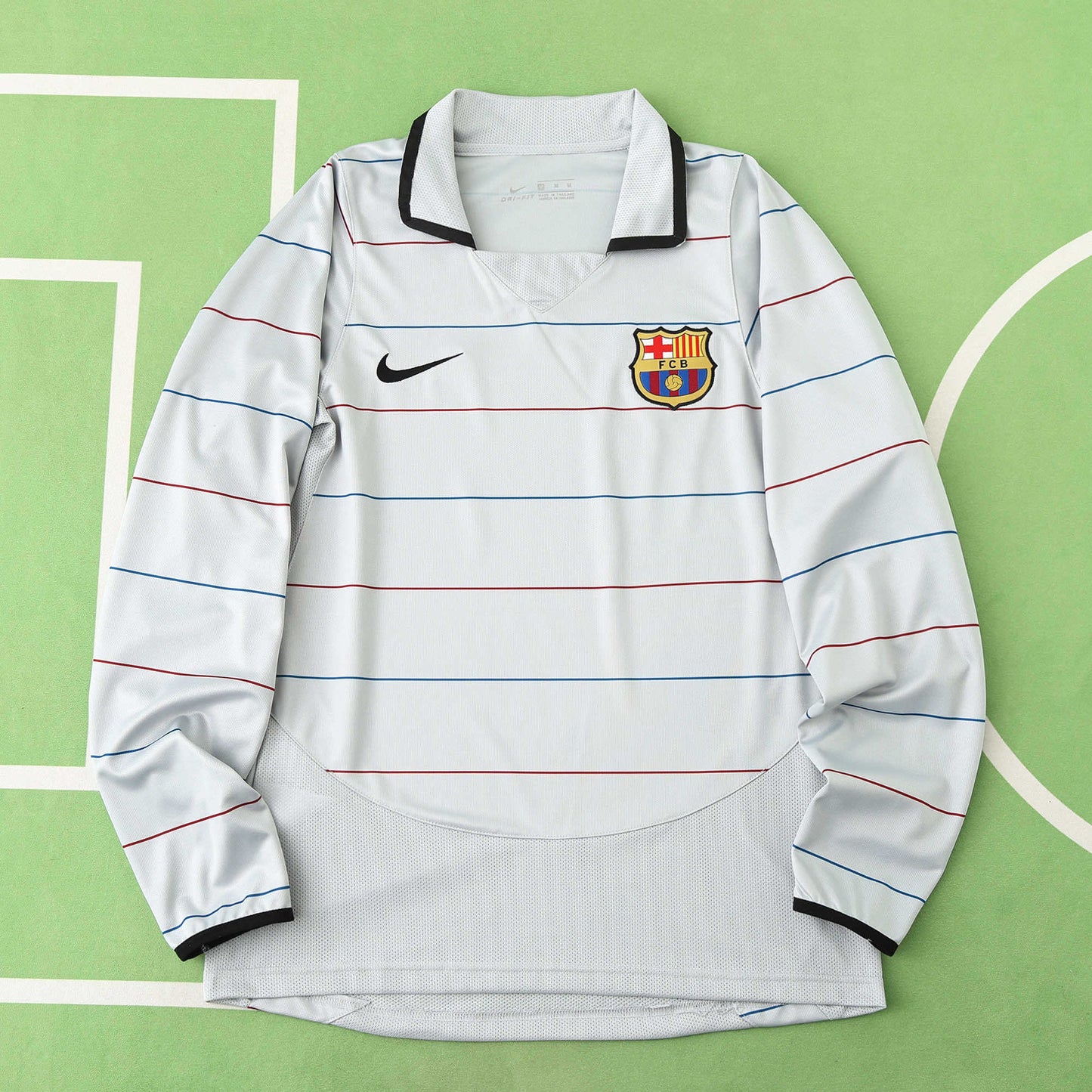 FC Barcelone Maillot Extérieur Longue Manche 2003/2004 Retro