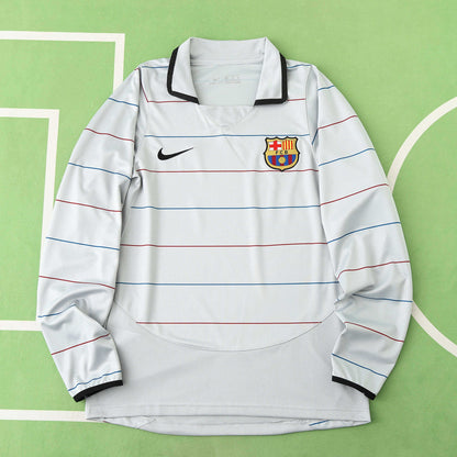 FC Barcelone Maillot Extérieur Longue Manche 2003/2004 Retro
