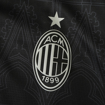 AC Milan Quatrième Maillot Noir 2024/2025 Version Fan