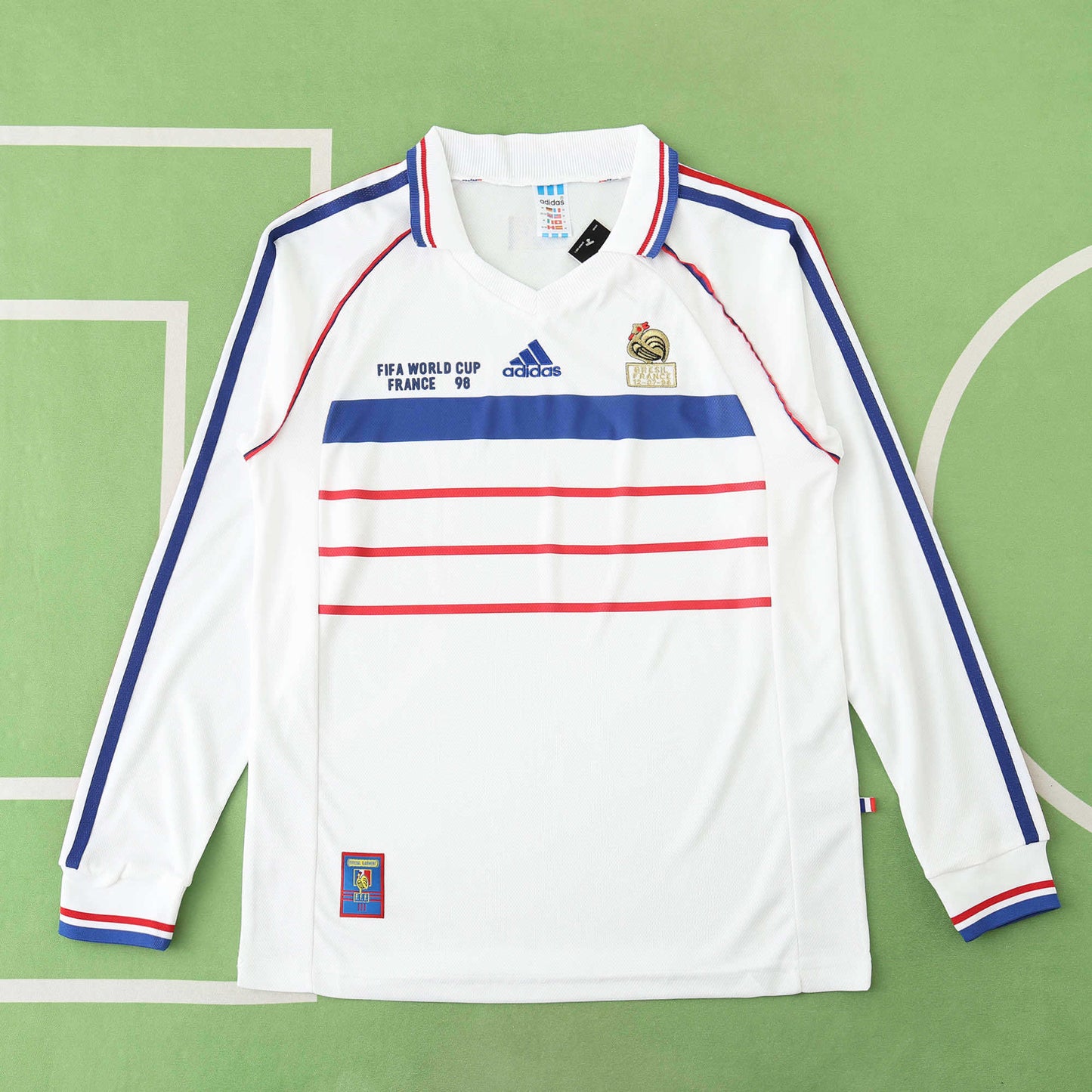 France Maillot Extérieur Longue Manche 1998 Retro
