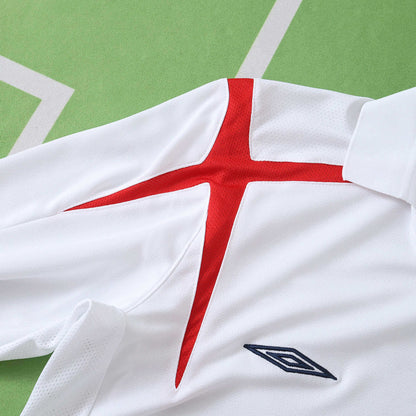 Angleterre Maillot Domicile Longue Manche 2006 Retro