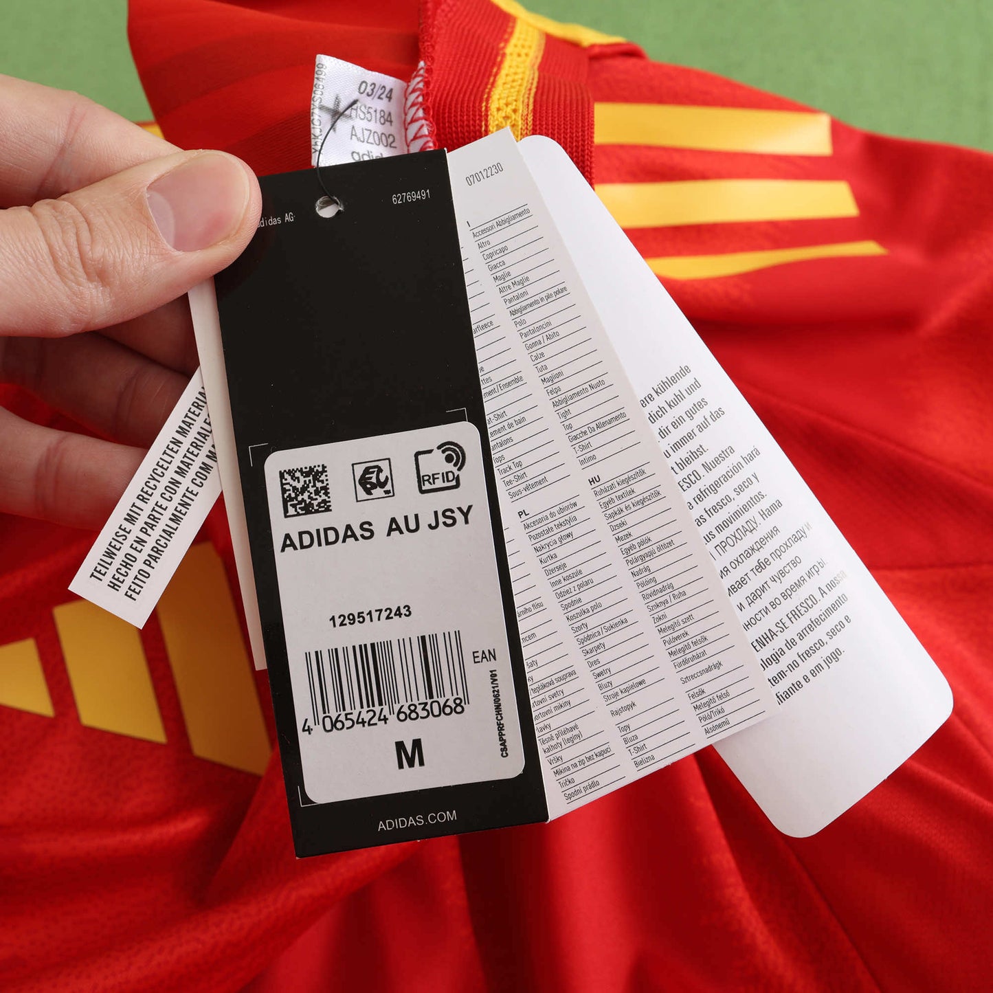 Spain Home Jersey 2024 UEFA Player Version