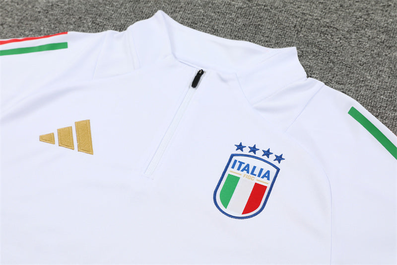 Italie Ensemble Training D'Entrainement Blanc 2023/2024