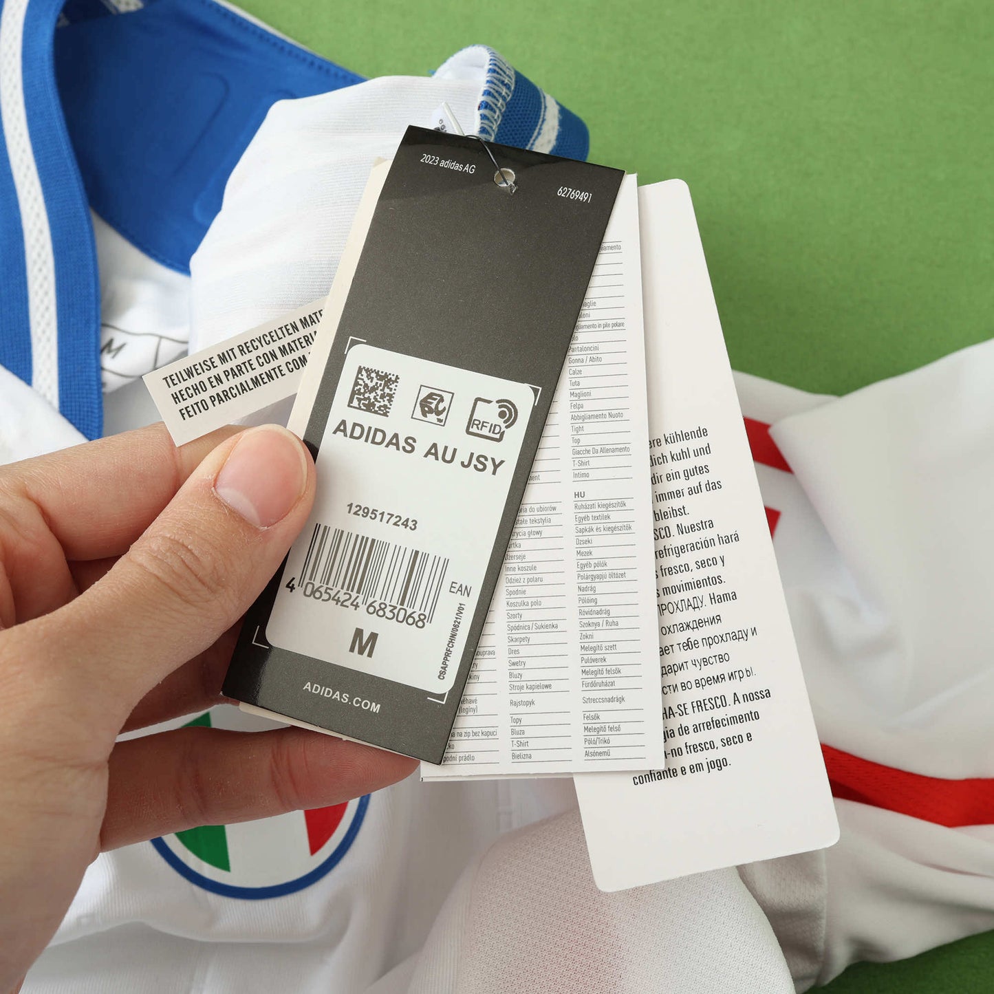 Italy Away Shirt 2024 UEFA Player Version