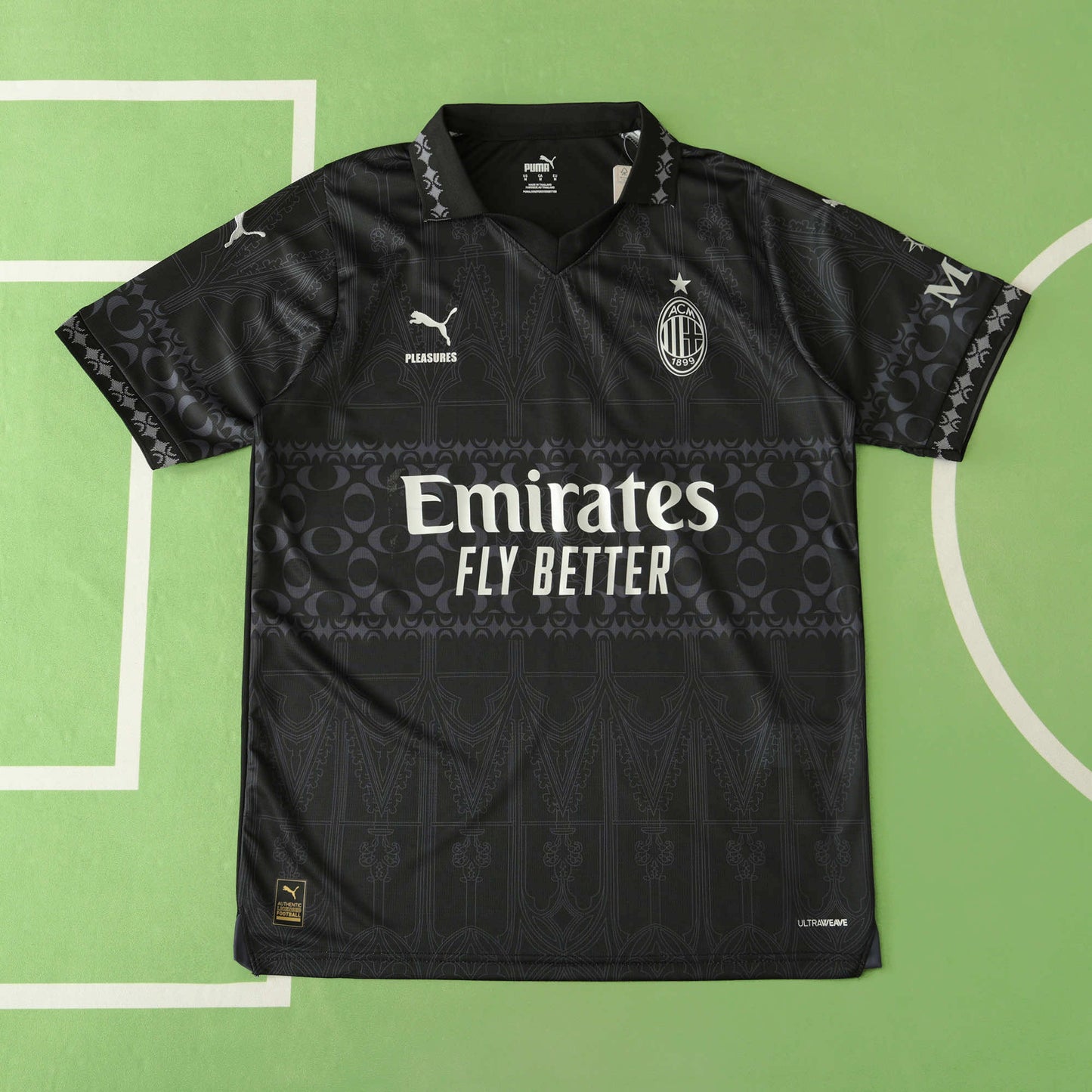 AC Milan Quatrième Maillot Noir 2024/2025 Version Fan