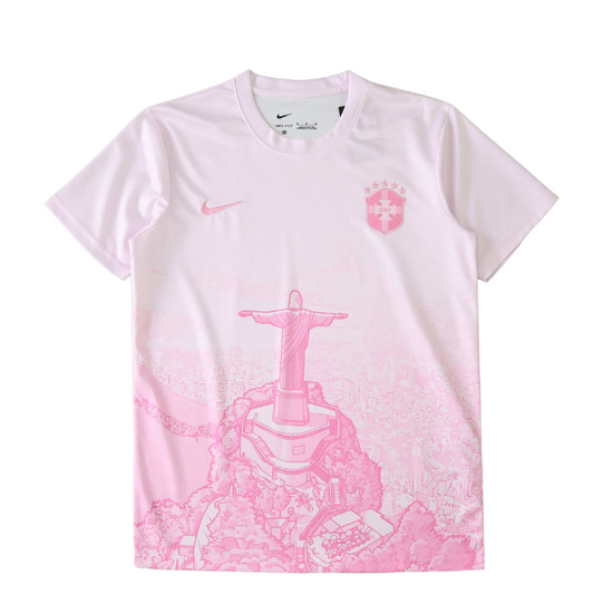 Brésil Maillot Cristo Rosa Edition Fan Version