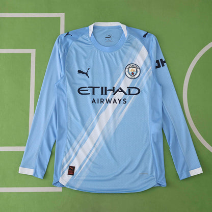Manchester City Maillot Longue Manche Domicile 2025/2026 Player Version