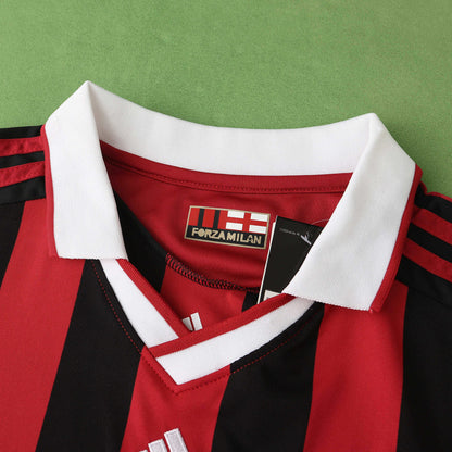 AC Milan Maillot Domicile Longue Manche 2009/2010 Retro