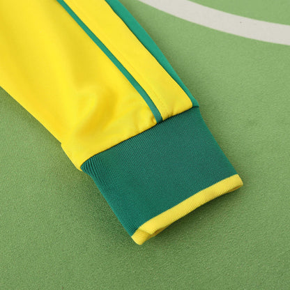 Brésil Maillot Domicile 1998 Longue Manche Retro