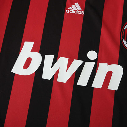AC Milan Maillot Domicile Longue Manche 2009/2010 Retro