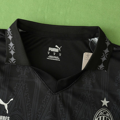 AC Milan Quatrième Maillot Noir 2024/2025 Version Fan