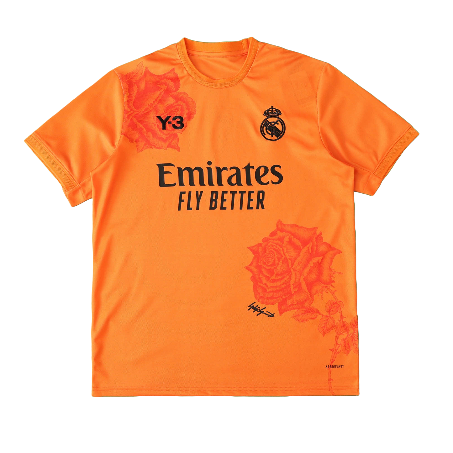 Real Madrid Jersey Y3 Orange Fan Version