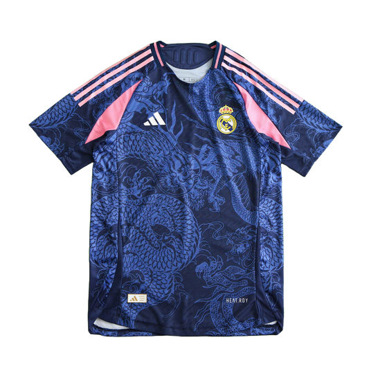 Real Madrid Maillot El Dragón Blanco Azu Edition Player Version