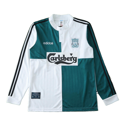 Liverpool Maillot Extérieur Longue Manche 1995/1996 Retro