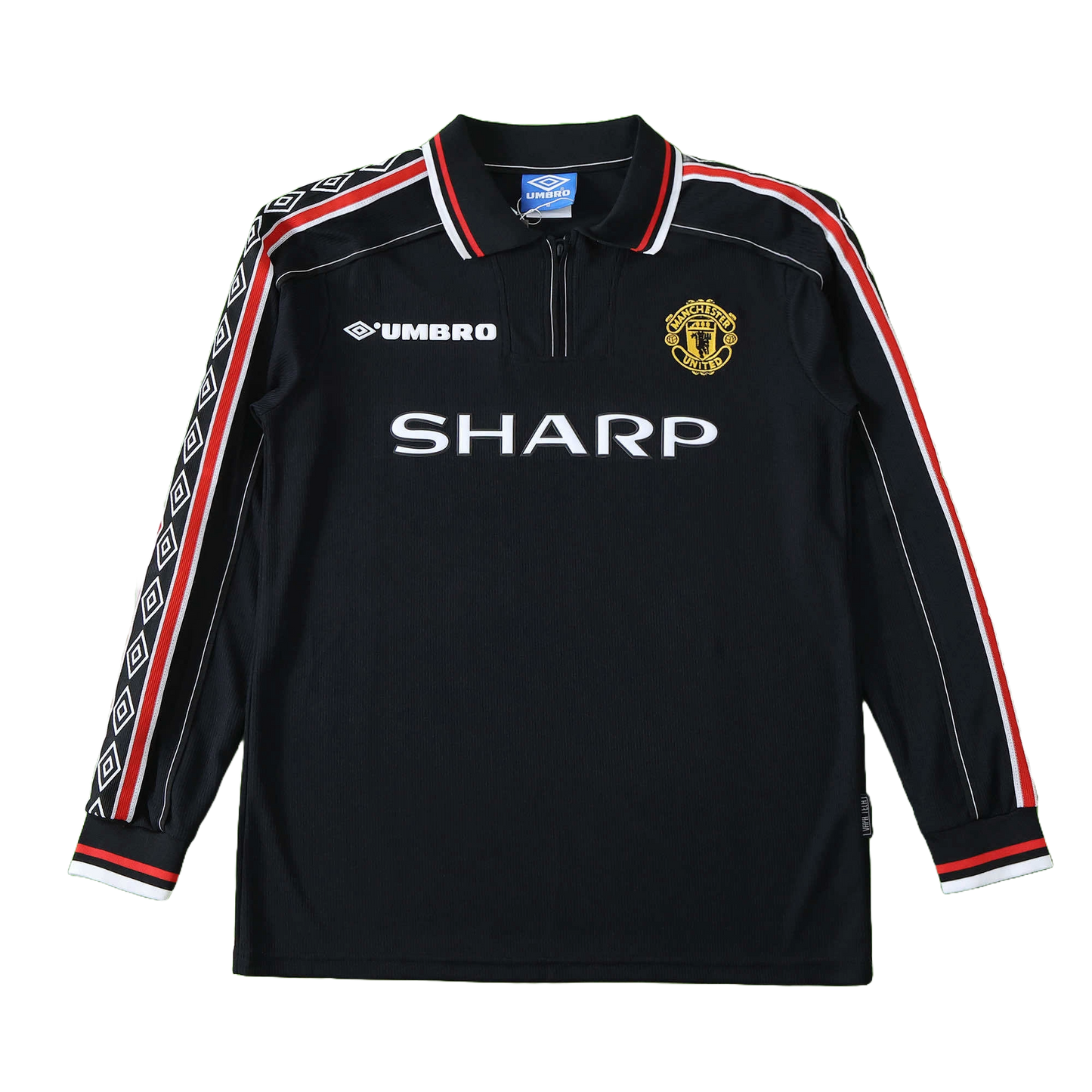 Manchester United Maillot Extérieur Longue Manche 1998 Retro