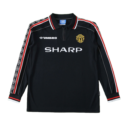 Manchester United Maillot Extérieur Longue Manche 1998 Retro