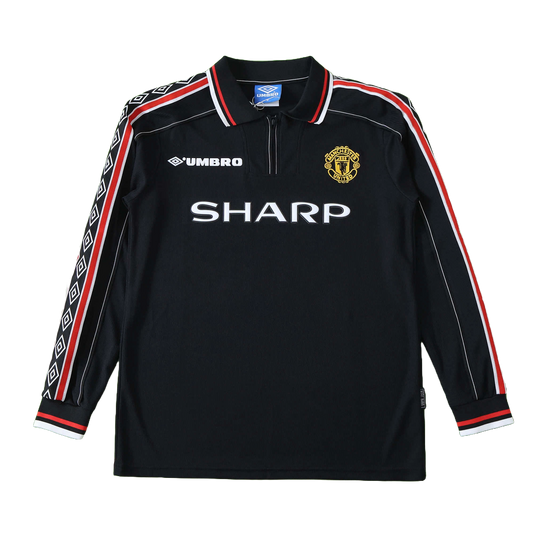 Manchester United Maillot Extérieur Longue Manche 1998 Retro
