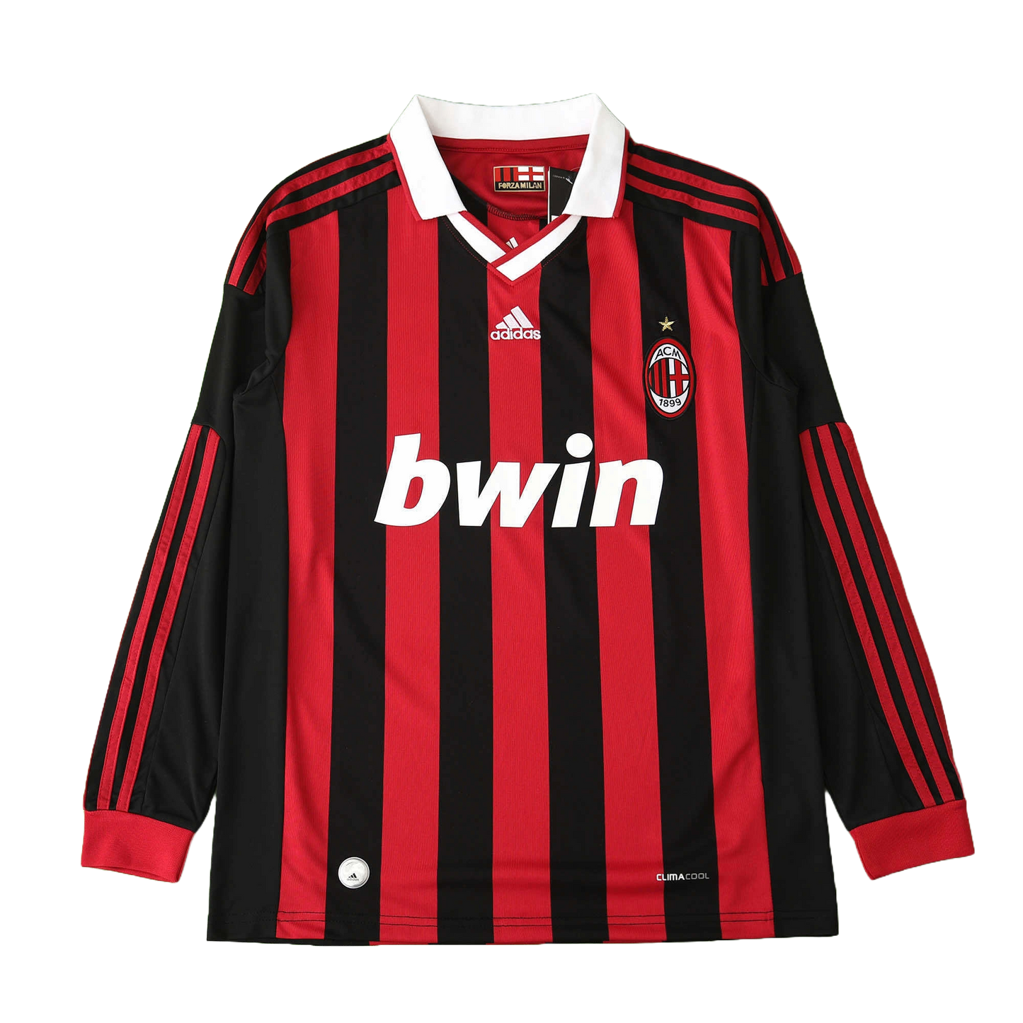 AC Milan Maillot Domicile Longue Manche 2009/2010 Retro