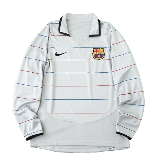 FC Barcelone Maillot Extérieur Longue Manche 2003/2004 Retro
