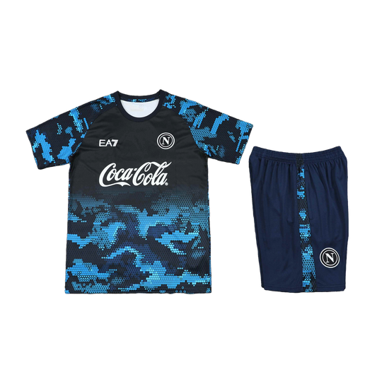 S.S.C Napoli Ensemble D'Entrainement Short Maillot 2024/2025
