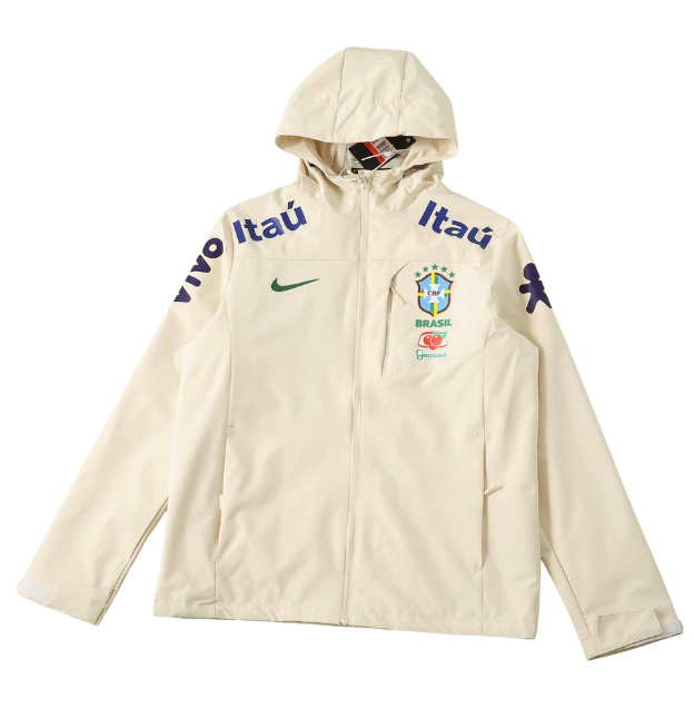 Veste Coupe-vent Brésil 2026 Blanc