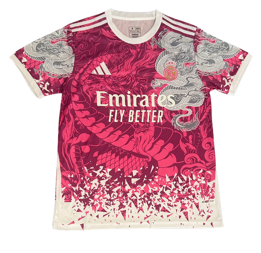 Real Madrid Maillot Rosa y Gris Edition Fan Version