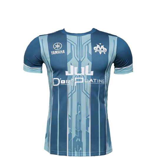 👽Marseille X Jul Maillot D'or Du Platine Toto Bleu Clair