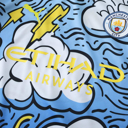 Manchester City Maillot Sky Thunder Edition Fan Version