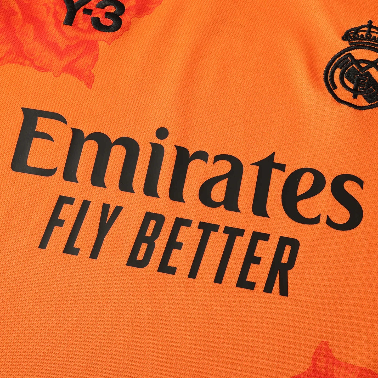 Real Madrid Jersey Y3 Orange Fan Version