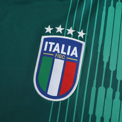 Italie Maillot Pre-Match Domicile Vert Sombre