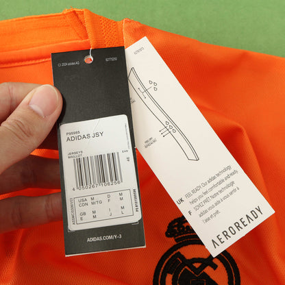 Real Madrid Jersey Y3 Orange Fan Version