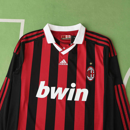 AC Milan Maillot Domicile Longue Manche 2009/2010 Retro