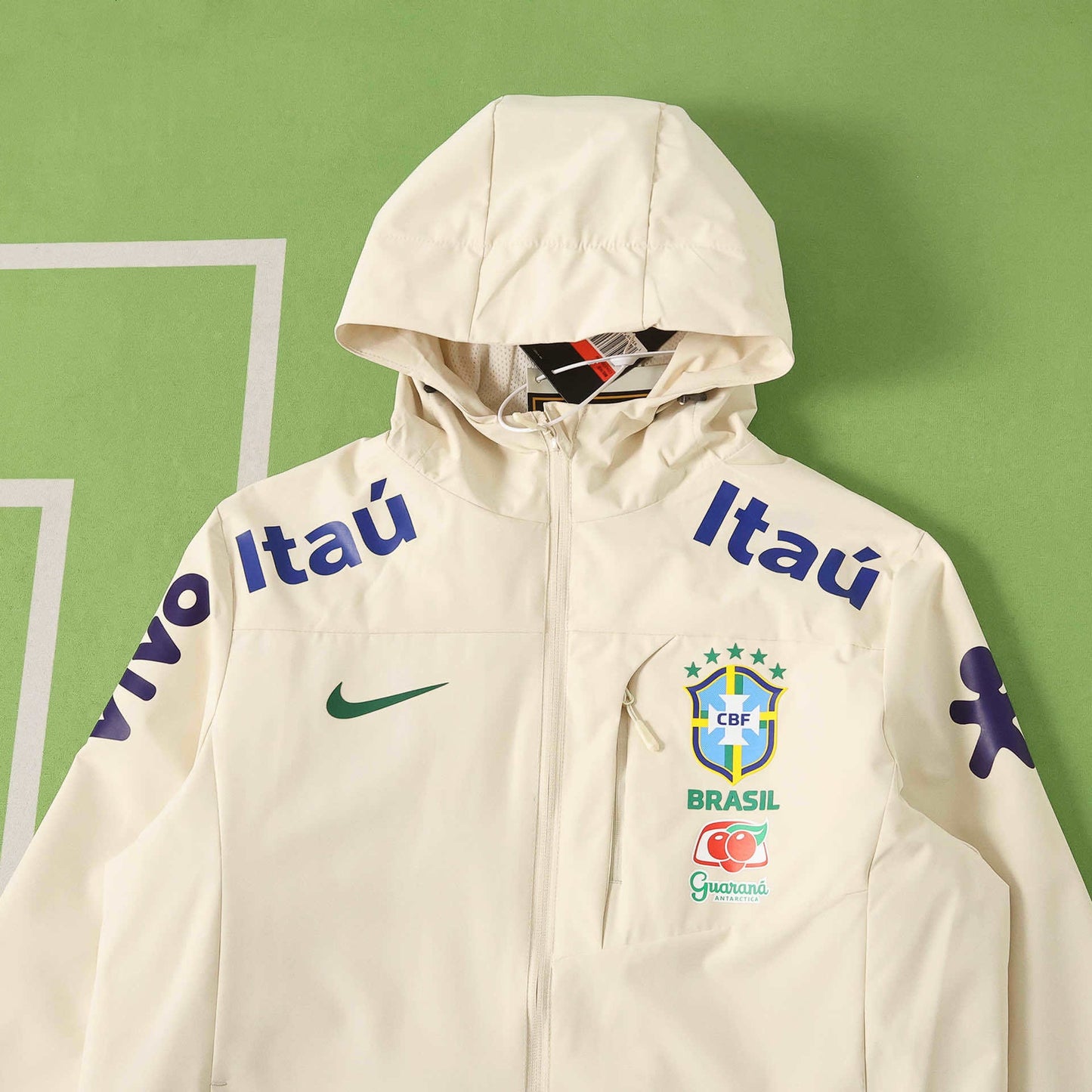 Veste Coupe-vent Brésil 2026 Blanc