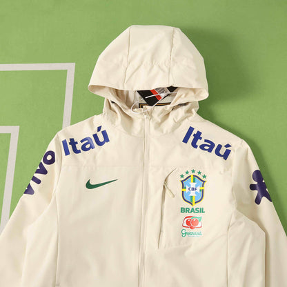 Veste Coupe-vent Brésil 2026 Blanc