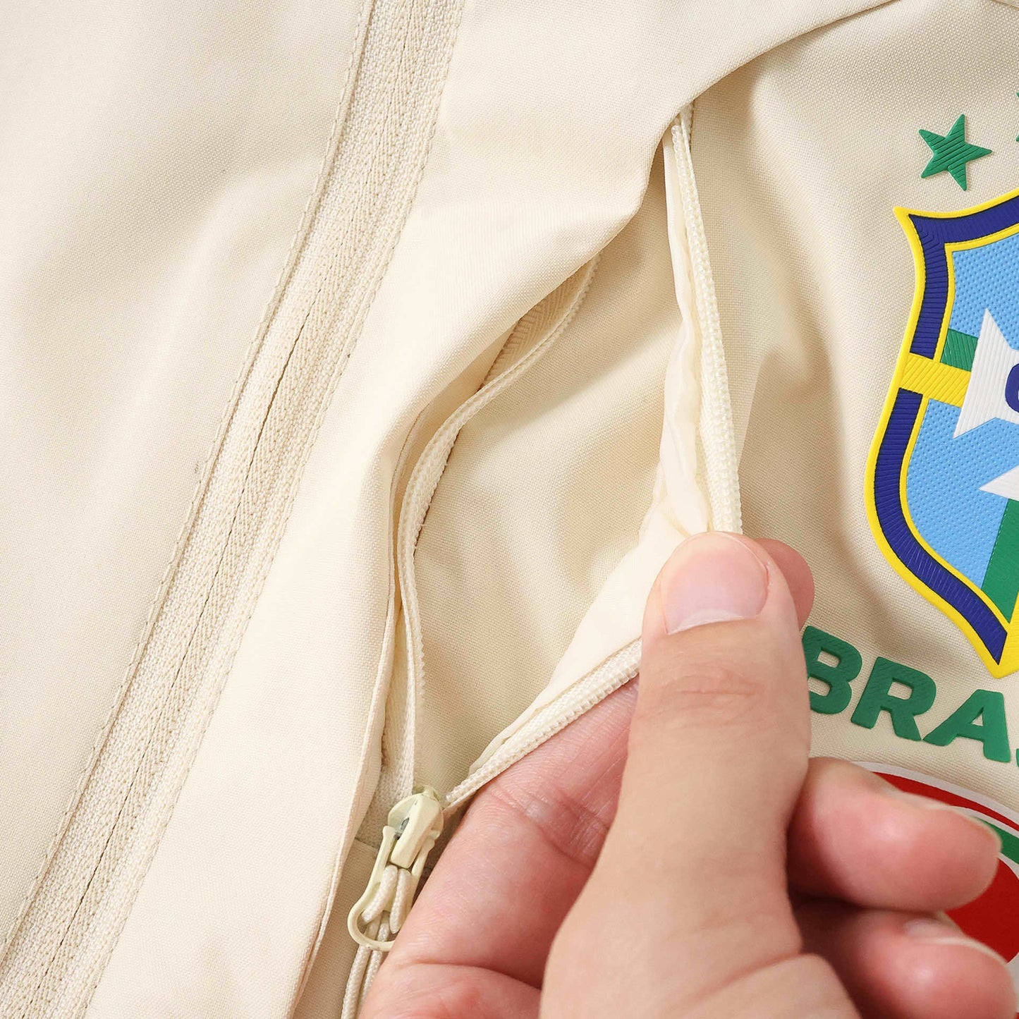 Veste Coupe-vent Brésil 2026 Blanc